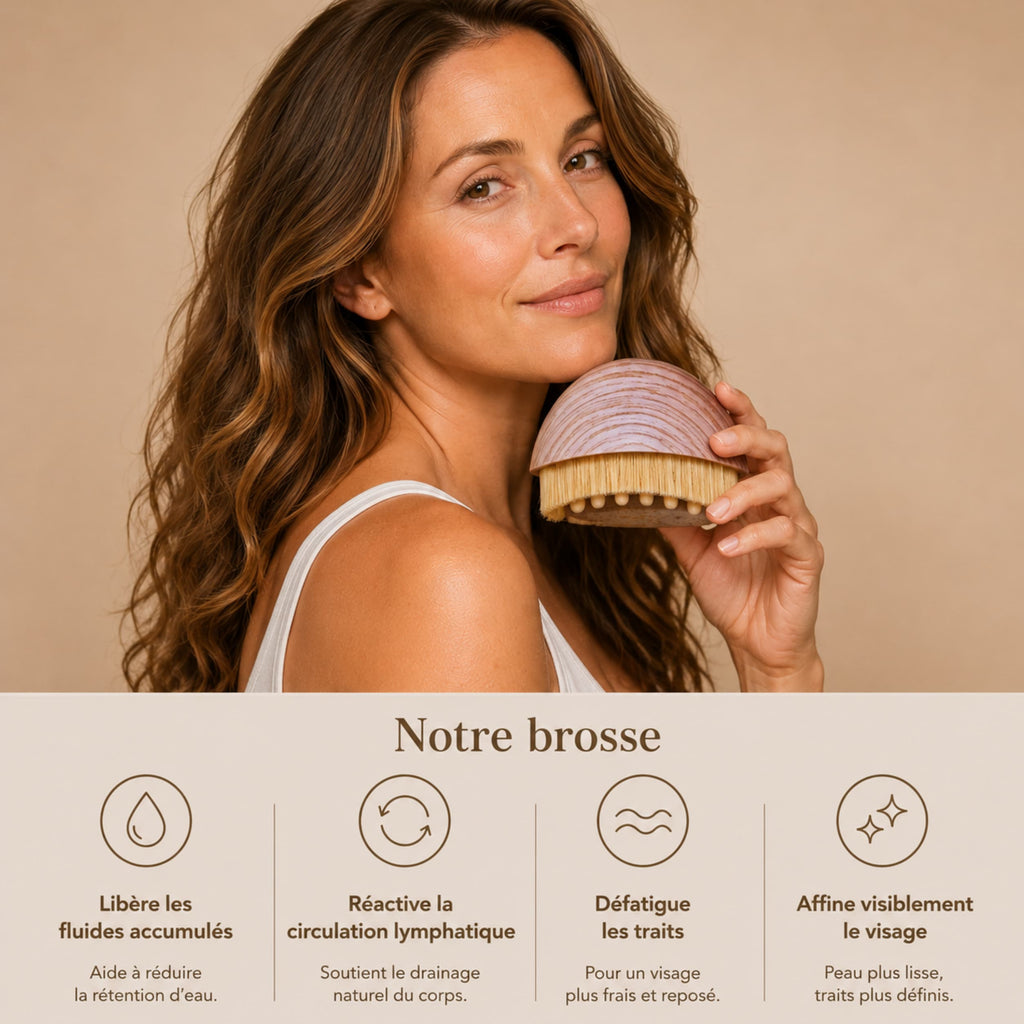 Brosse de Drainage Lymphatique Visage